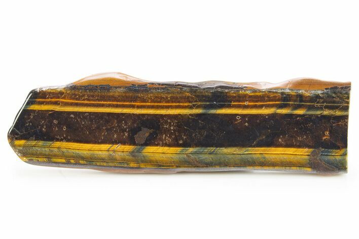 Polished Blue & Orange Tiger's Eye Slab - South Africa #320070
